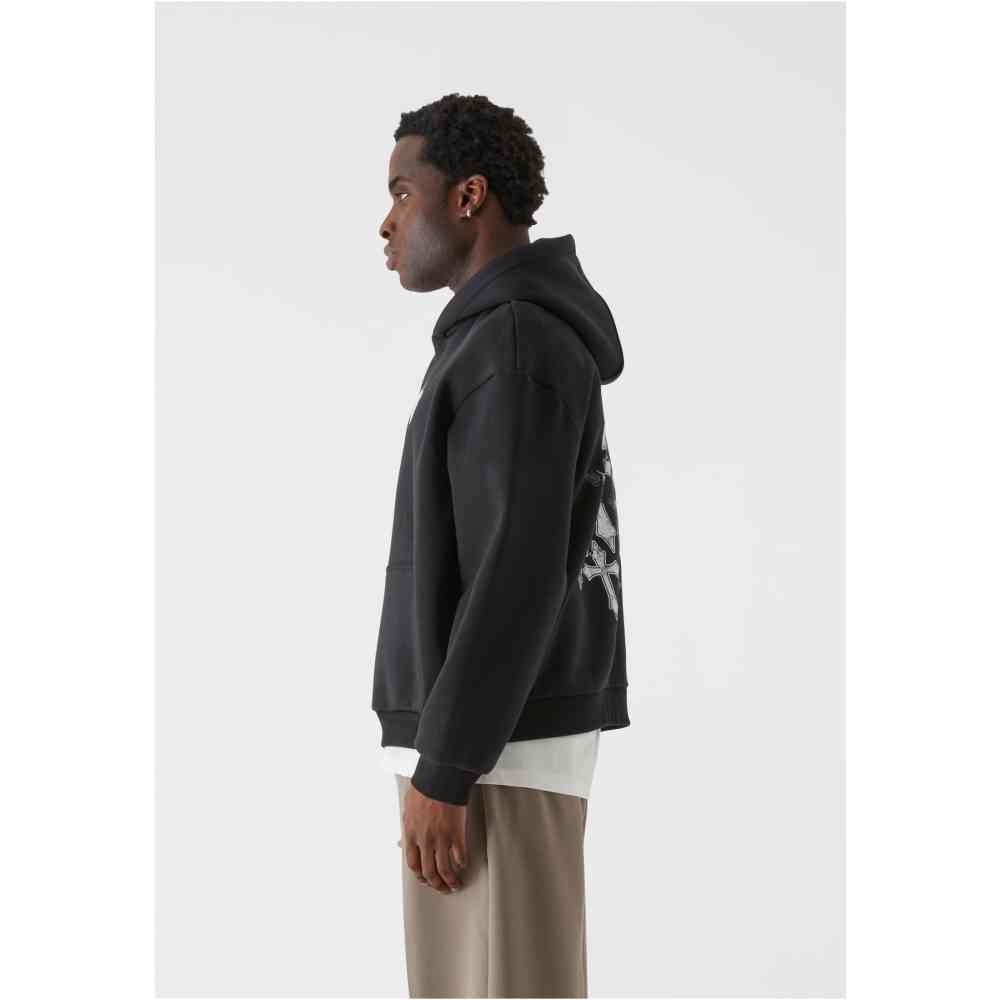 MJ GONZALES - Heavy Oversized Faded Faith Kapuzenpullover/hoodie - Schwarz